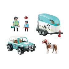 Playmobil - Car with Pony Trailer 70511