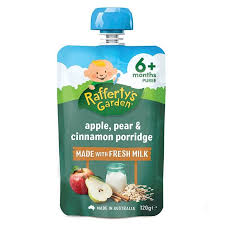 Rafferty's Porridge Apple Pear & Cinnamon 6 Mth 120g