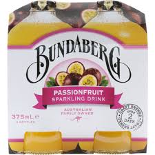 Bundaberg Passionfruit Sparkling Drink 4x375ml