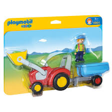 Playmobil 1.2.3. - Tractor with Trailer