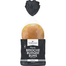 Toscano Brioche Burger Buns 4pk Frozen