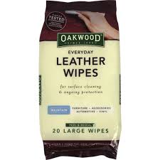 Oakwood Leather Wipes 170x300mm 20pkt