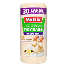 Multix Large Tidy Bags with Ties Vanilla 30pkt