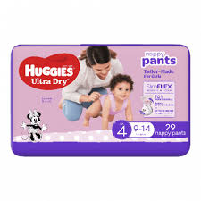 Huggies Nappy Pants Toddler Girls Size 4 29pk