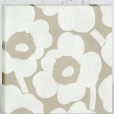 Marimekko Lunch Napkin - Unikko Linen/White 20pk