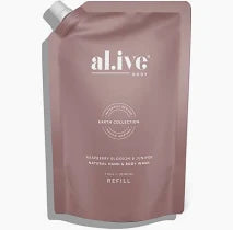 al.ive Hand wash Refill 1Lt Rasberry Blossom