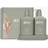 Al.ive Wash & Lotion Duo + Tray - Green Pepper & Lotus