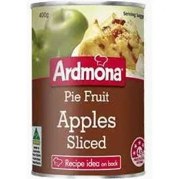 Ardmona Pie Fruit Sliced Apple 400g