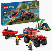 LEGO City - 4x4 Fire Truck with Rescue Boat 60412