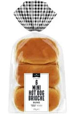 Brioche Hot Dog Rolls 6pk 270g - Frozen