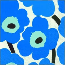 Marimekko Lunch Napkin - Unikko Blue 20pk