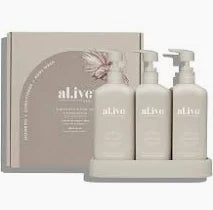 Al.ive Hydrating Hair Shampoo Conditioner Wash Trio