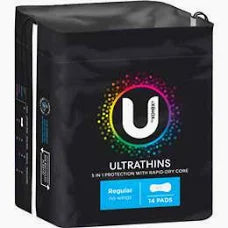 U By Kotex Ultra Thin Regular No Wing 14pkt