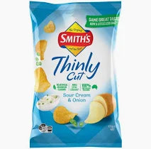 Smiths Thinly Sour Cream & Onion Chips 175g