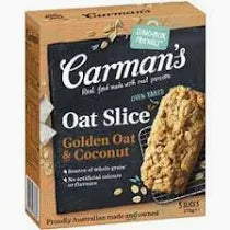 Carmans Golden Oat & Coconut Slice 5pkt