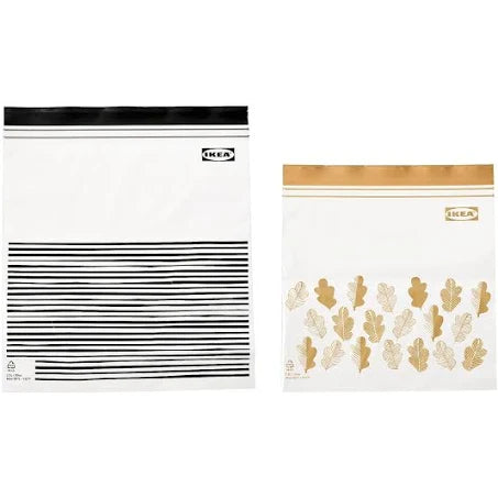 Ikea Ziplock Bags Istad 2.5lt/1.2lt