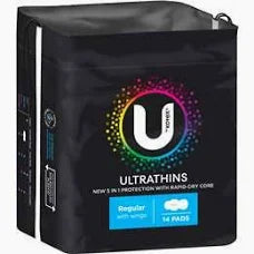 U By Kotex Ultra Thin Regular Wing 14pkt