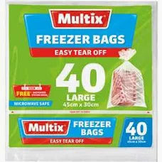 Multix Freezer Bag Large 40 pkt