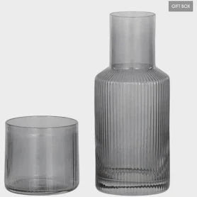 Myra Carafe/Glass Set Grey