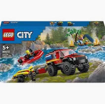 LEGO City - 4x4 Fire Truck with Rescue Boat 60412