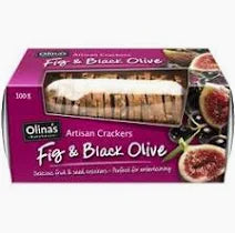 Olinas Artisan Crackers Fig & Black Olive 100g