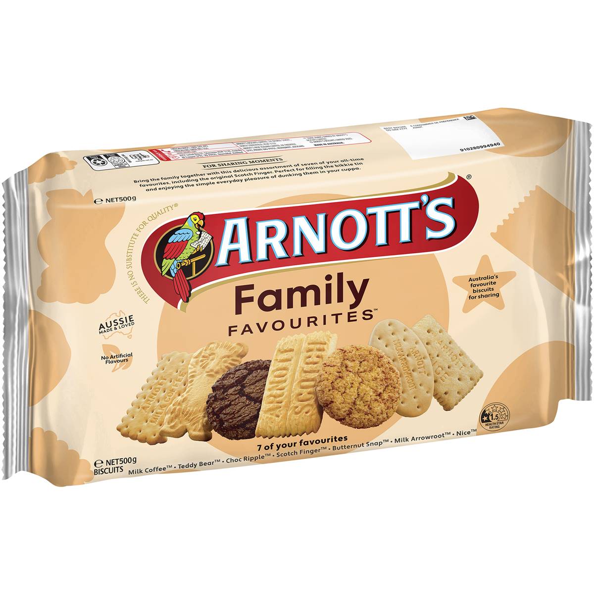 Arnotts Family Assorted 500g