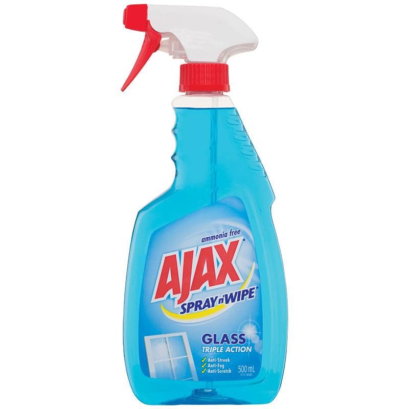 Ajax Spray and Wipe Glass Cleaner 500ml