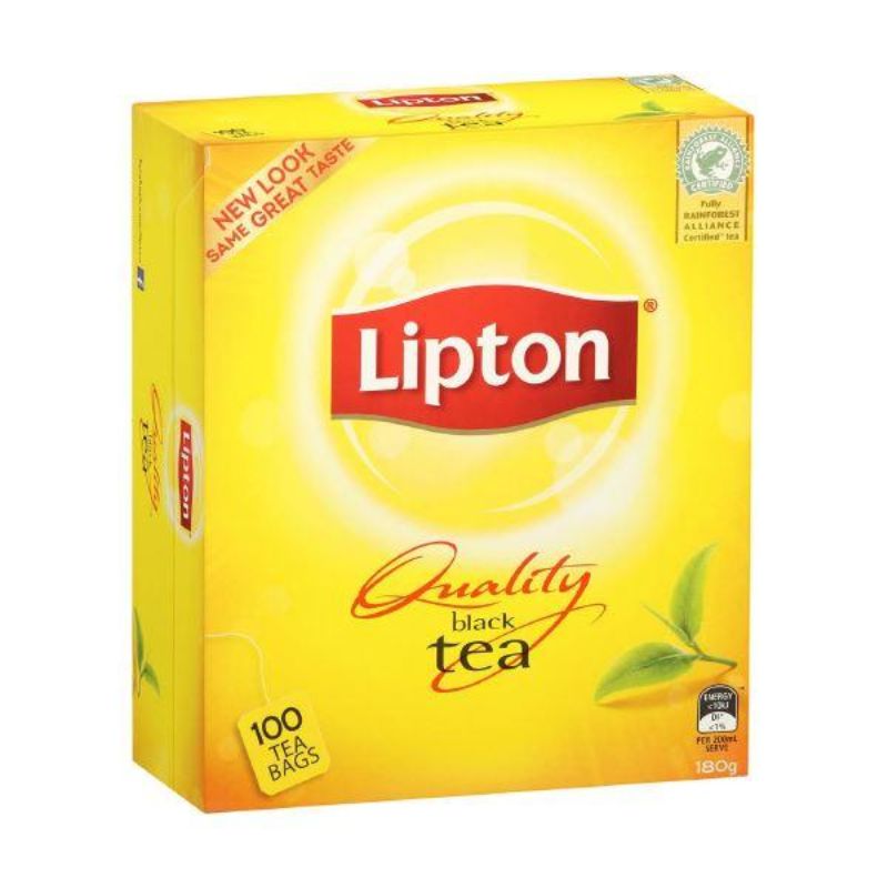 Lipton Tea Bags Quality Black 100pk 200g