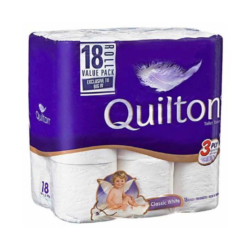 Quilton 3ply Toilet Tissue 18pkt