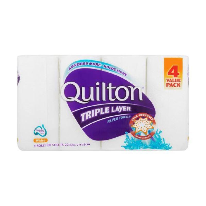 Quilton 3ply Paper Towel 4pkt