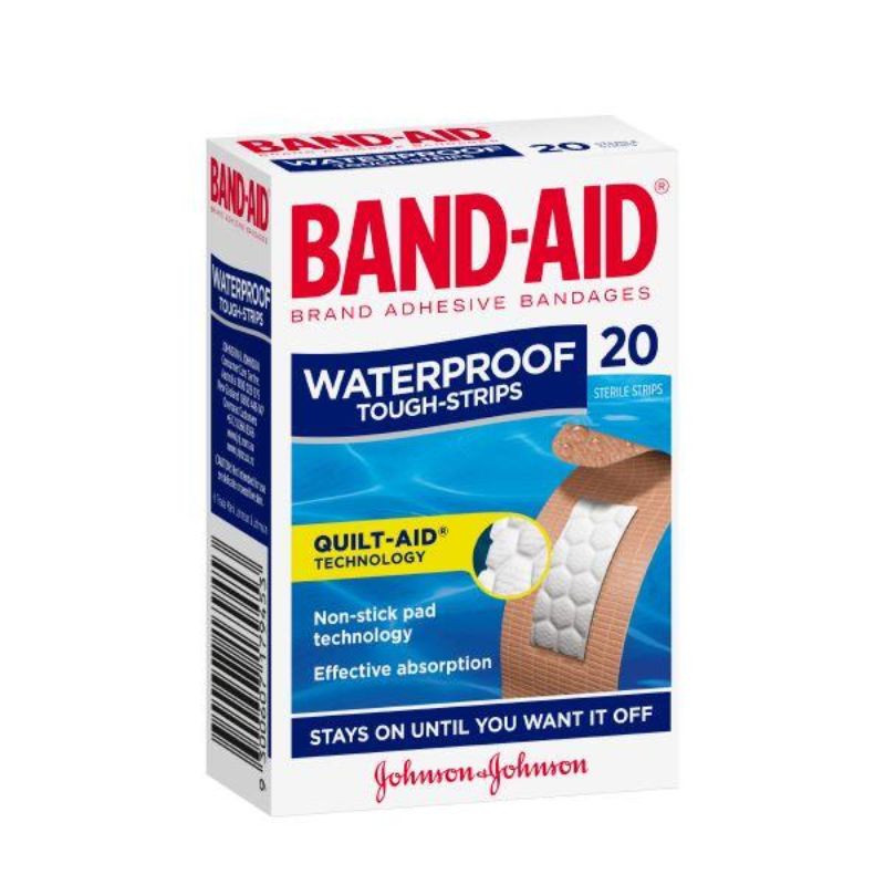 BAND-AID Brand Tough Strips Waterproof Regular 20pkt