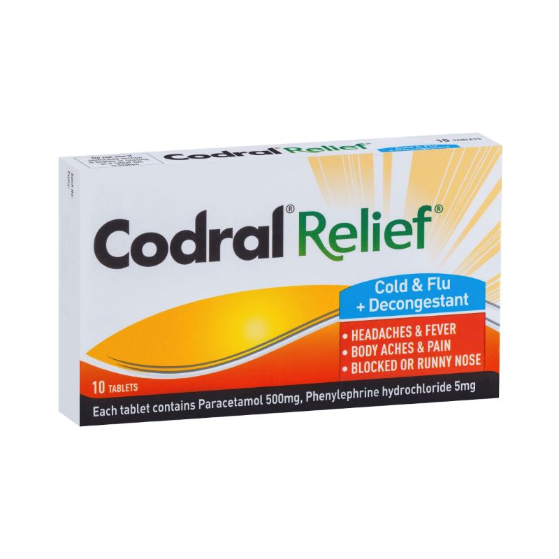 CODRAL Relief Cold & Flu Tabs 10pkt