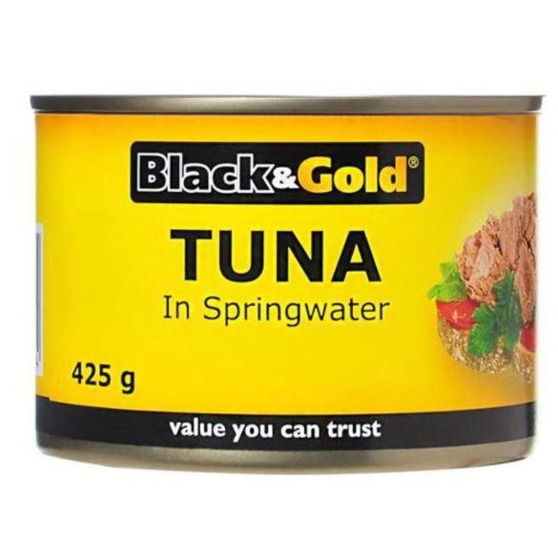 Black & Gold Tuna in Springwater 425g