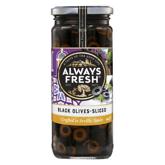 Always Fresh Black Sliced Olives 235g