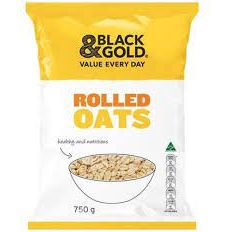 Black & Gold Rolled Oats 750g