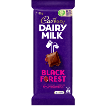 Cadbury Block  Black Forest Chocolate 180g