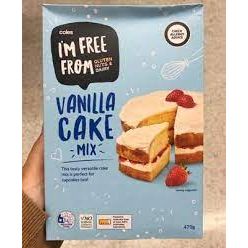 Coles Gluten Free Vanilla Cake Mix 470g