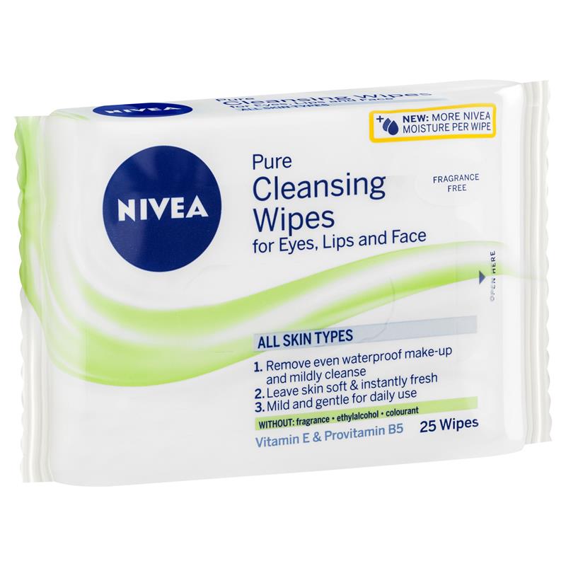 Nivea Visage Daily Essentials Pure Cleansing Wipes 25