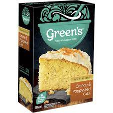 Greens Orange Poppyseed Cake Mix 580g