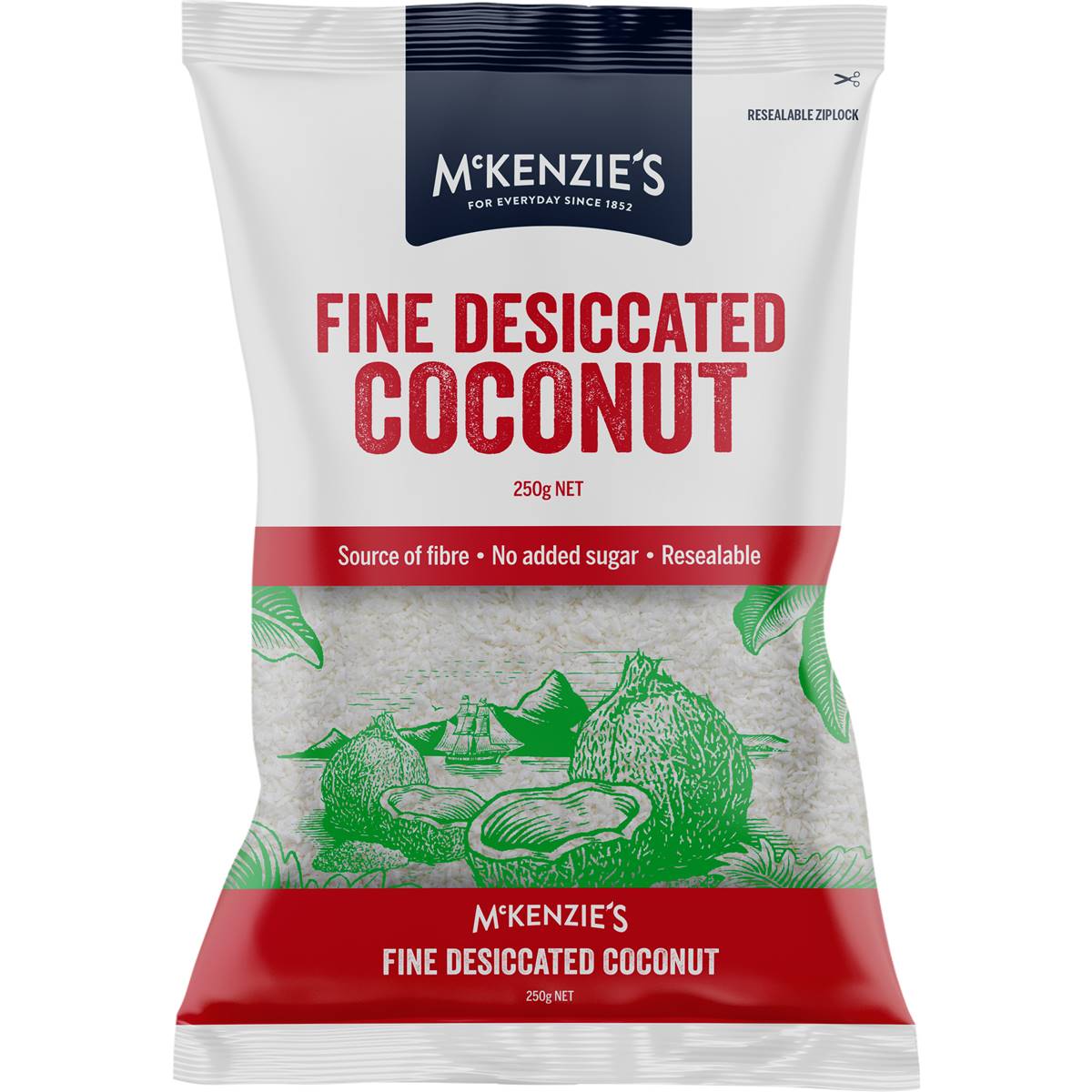 McKenzies Fine Dessicated Coconut 250g