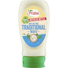 Praise Traditional Fat Free Mayo 410g