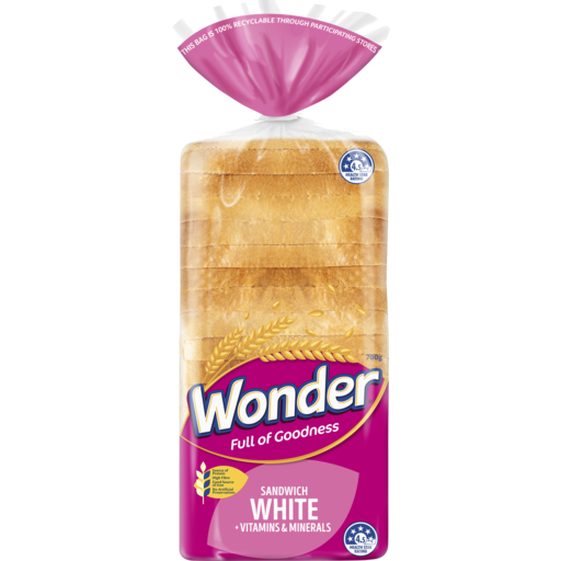 Wonder White Sandwich White Vit & Min 700g