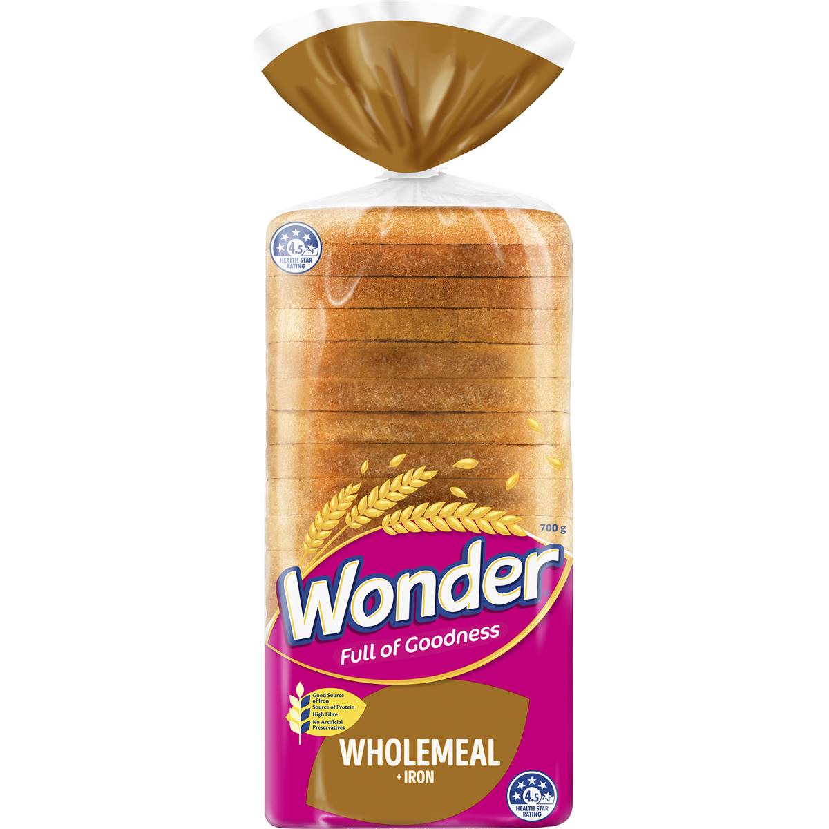 Wonder Wholemeal Bread 700g