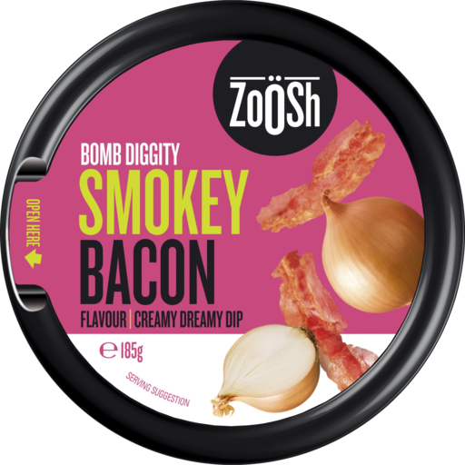 Zoosh Smokey  Onion & Bacon Dip 185g