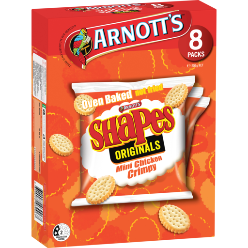 Arnotts Mini Chicken Crimpy 8pkt 200g