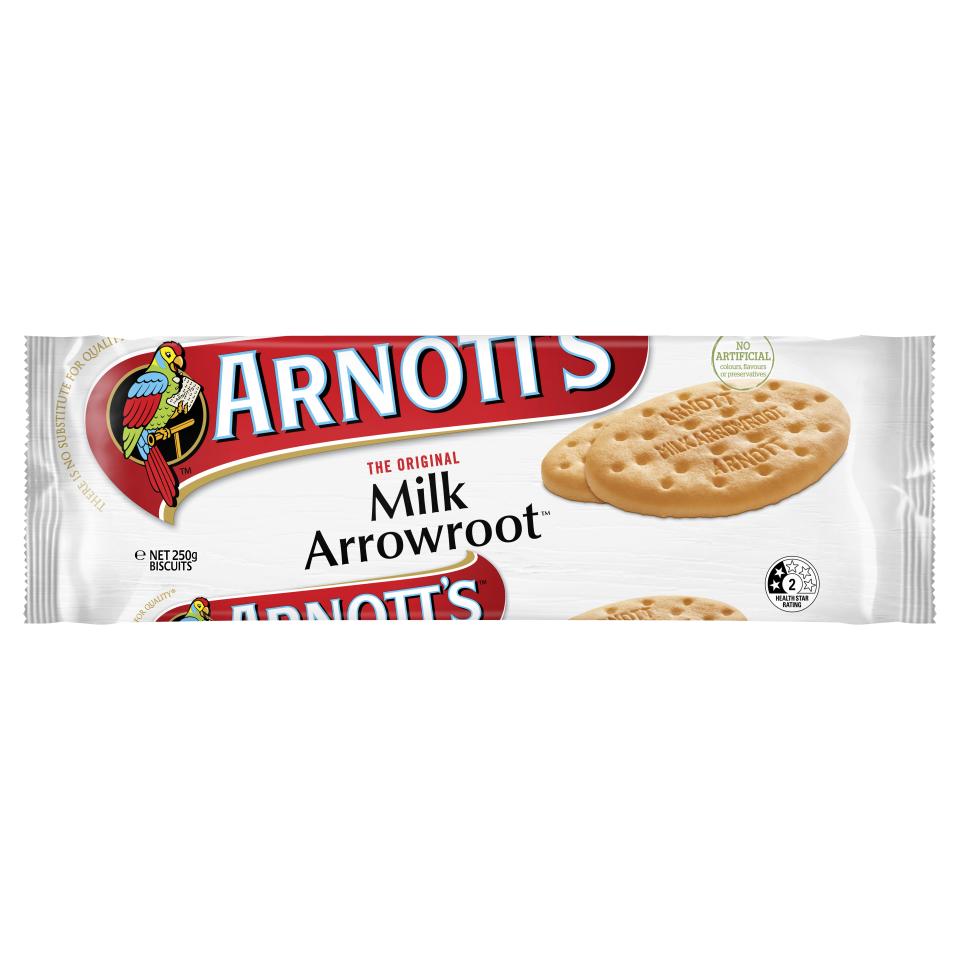 Arnotts Milk Arrowroot Milk Biscuits 250g