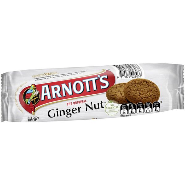 Arnotts Gingernut Biscuits 250g